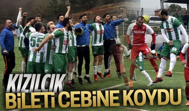 Kızılcık, bileti cebine koydu