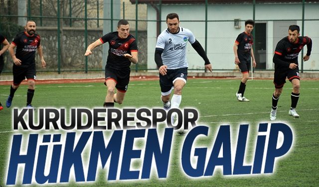 Kurudere hükmen galip