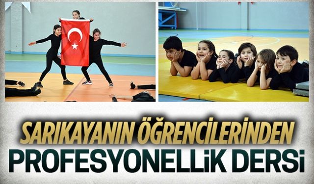 Sarıkaya’nın öğrencilerinden profesyonellik dersi