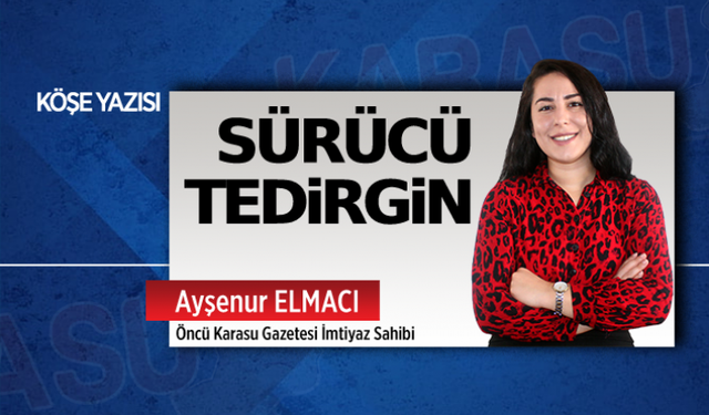 Sürücü tedirgin