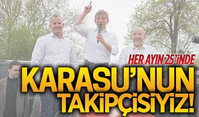 Davutoğlu, Karasu’ya özel değerlendirmede bulundu