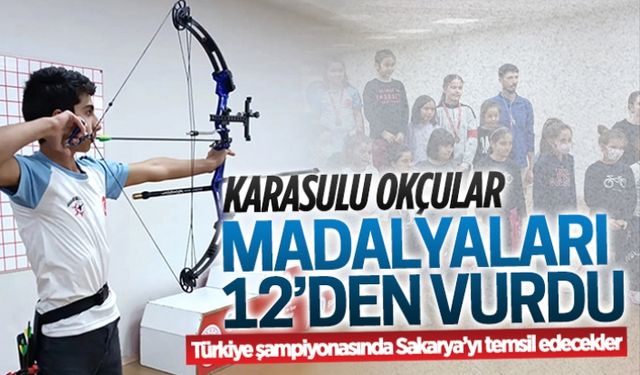 Karasulu okçular, madalyaları 12‘den vurdu