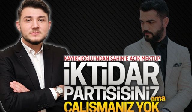 İktidar partisisiniz ama çalışmanız yok