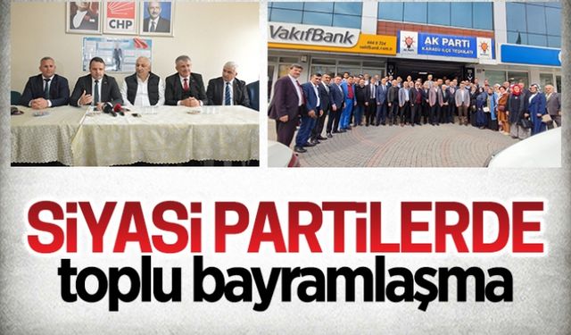 Karasu’da siyasi partilerde toplu bayramlaşma