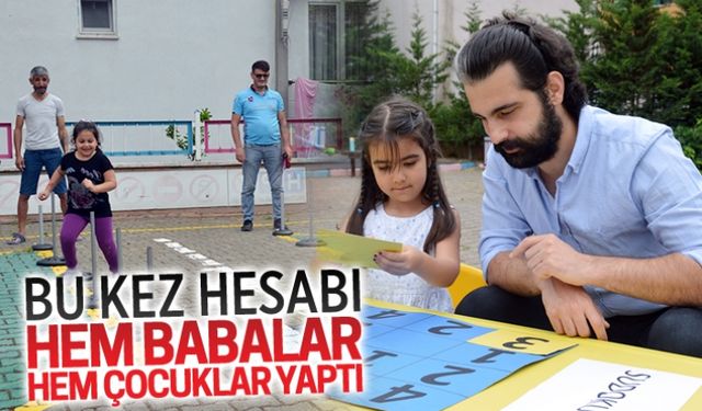 Anaokulunda babalara özel matematik şenliği