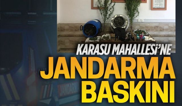 Karasu Mahallesi’ne jandarma baskını