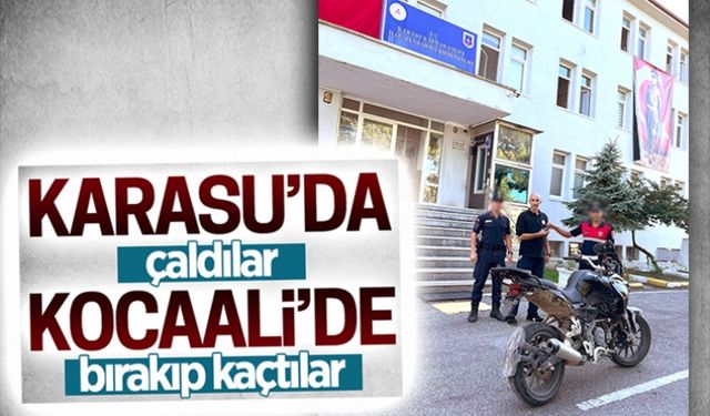 Karasu’da çaldılar, Kocaali’de bırakıp kaçtılar