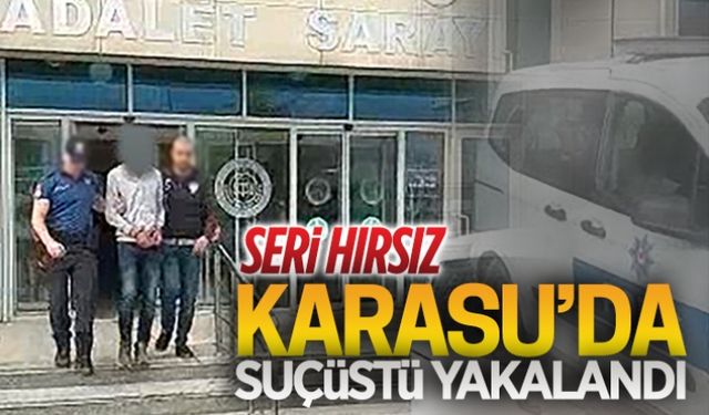 Seri hırsız, Karasu’da suçüstü yakalandı