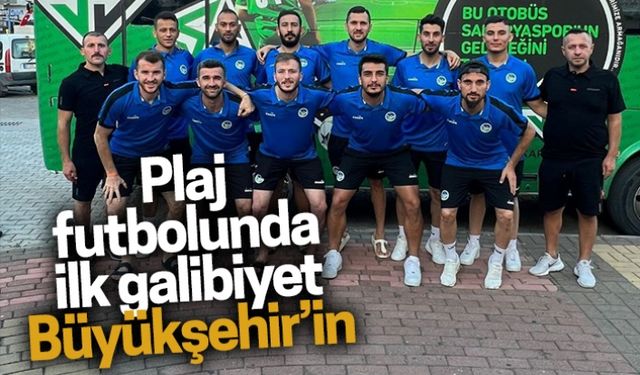 Plaj futbolunda ilk galibiyet Büyükşehir’in