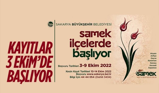 SAMEK’ler için kayıt takvimi açıklandı