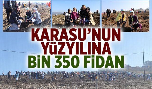 Karasu’nun yüzyılına bin 350 fidan