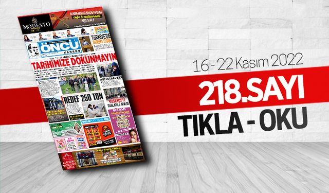 Öncü Karasu Gazetesi 218.sayı