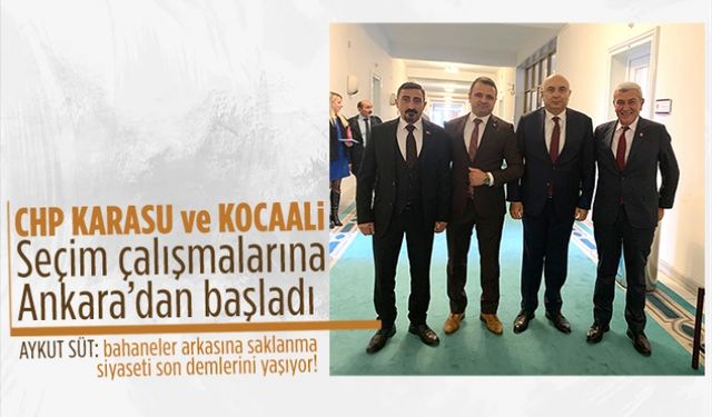 CHP Karasu ve Kocaali, seçim çalışmalarına Ankara’dan başladı
