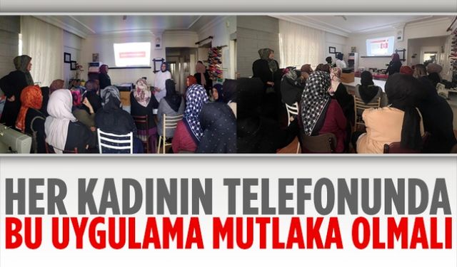 Kursiyerlere KADES uygulaması tanıtıldı