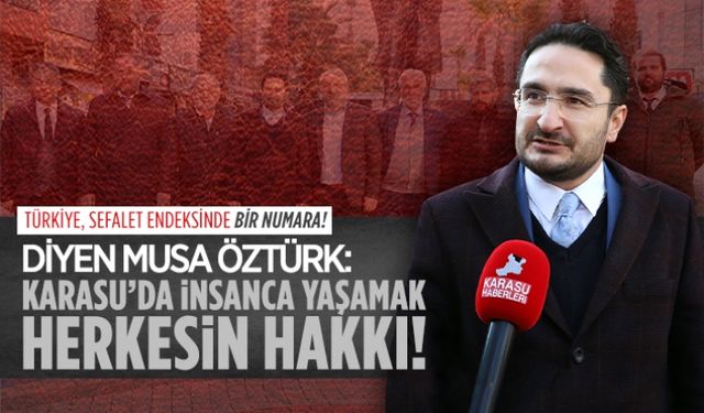 Saadet Partisi GİK Üyesi Musa Öztürk Karasu'da konuştu