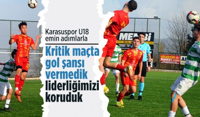 Karasuspor U18 emin adımlarla