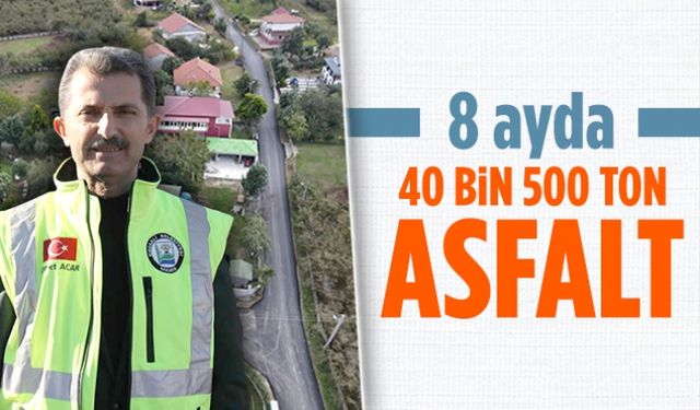 Kocaali’de 40 bin 500 ton asfalt atıldı