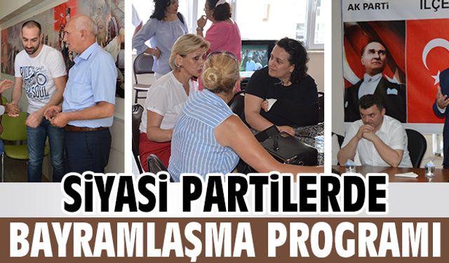 Karasu'da siyasi partilerde bayramlaşma