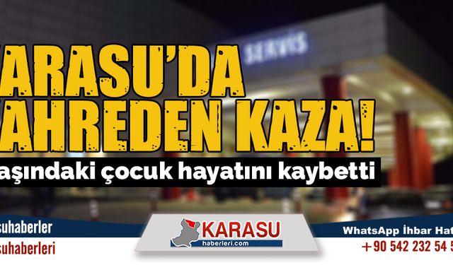 Karasu’da kahreden kaza