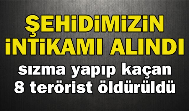 Şehidimizin intikamı alındı