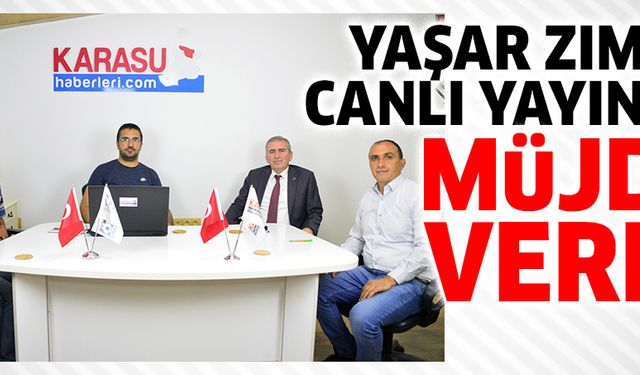 Karasu’ya müjde verdi