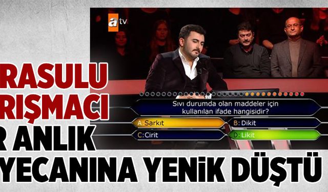 Heyecanına yenik düştü