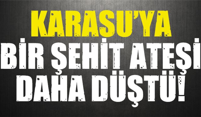 Karasu’ya bir şehit ateşi daha düştü