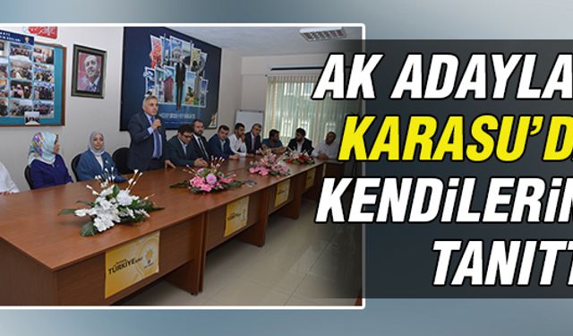 Adaylar, Karasu’da kendilerini tanıttı