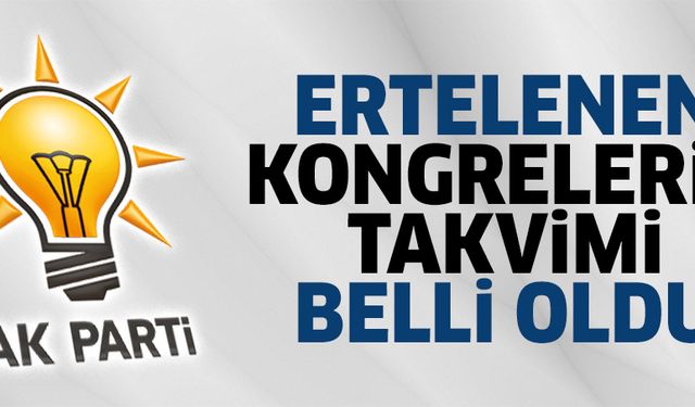 Kongre tarihleri belli oldu