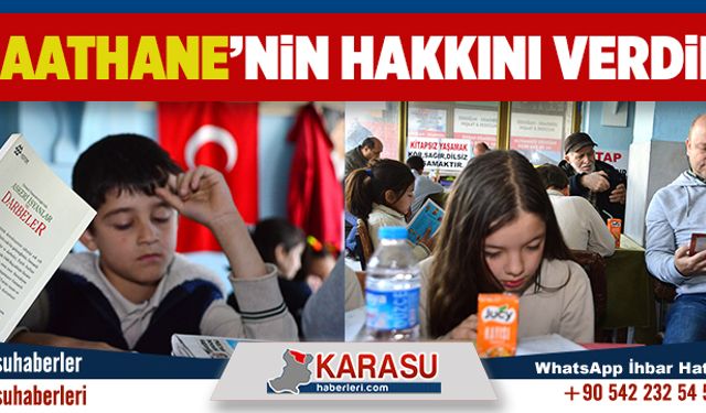 Kıraathane’nin hakkını verdiler