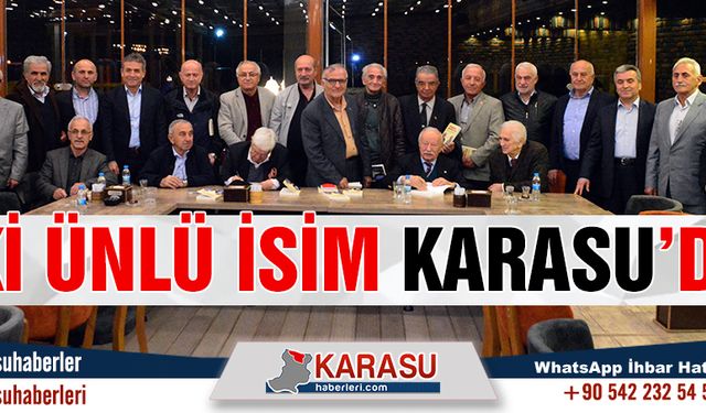 İki ünlü isim Karasu’da