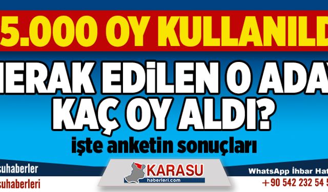 Merak edilen o aday kaç oy aldı?