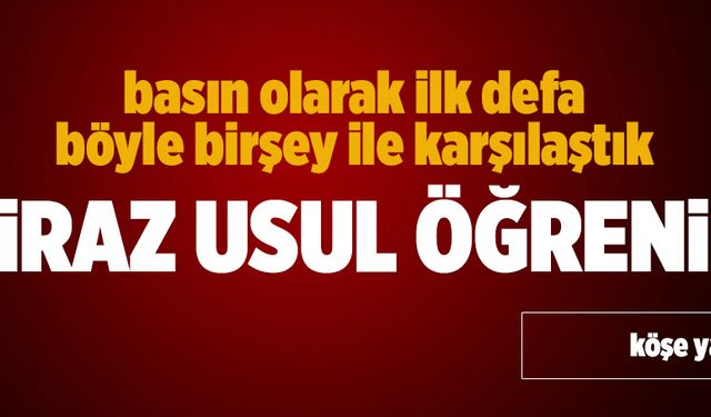 Biraz usul öğrenin!