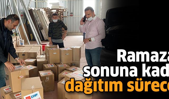 Ramazan sonuna kadar dağıtım sürecek