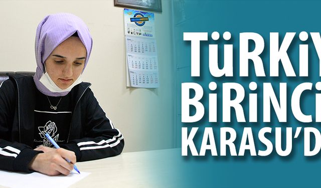 Türkiye birincisi Karasu’dan