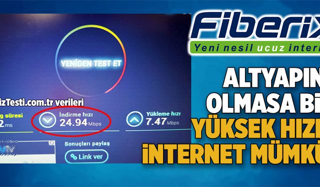 Altyapısı olmayana fiber internet