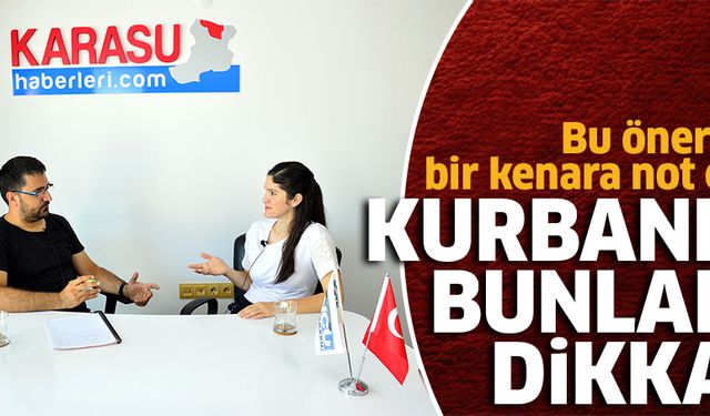 Kurban Bayramı’nda bunlara dikkat!