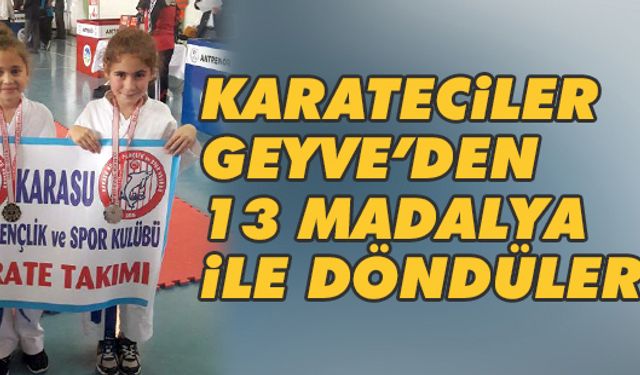 13 madalya ile döndüler