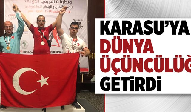 Karasu’ya dünya üçüncülüğü