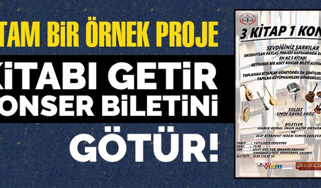 Kitabı getir, konser biletini götür