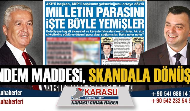 Gündem maddesi, skandala dönüştü!