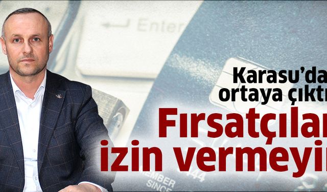 Fırsatçılara izin vermeyin