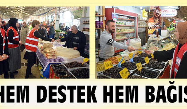 Hem destek hem bağış