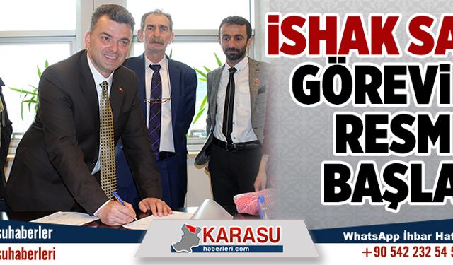 Sarı, göreve resmen başladı