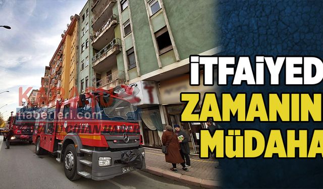 İtfaiyeden zamanında müdahale