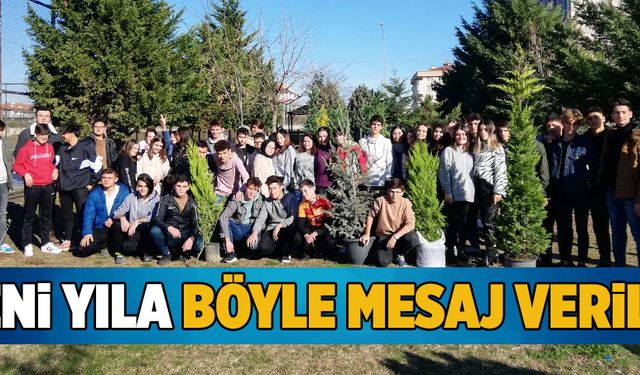 Yeni yıla böyle mesaj verdiler