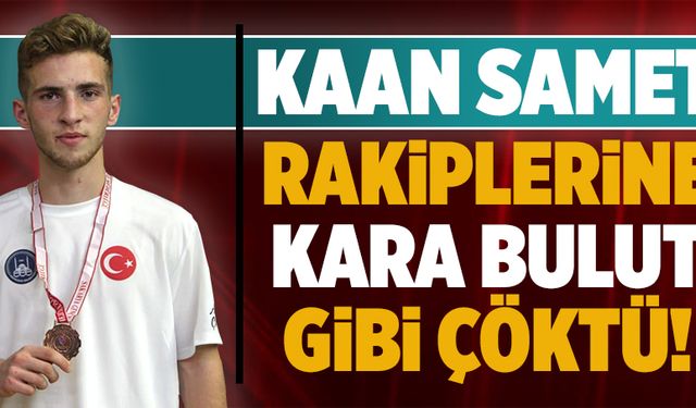 Rakiplerine kara bulut gibi çöktü