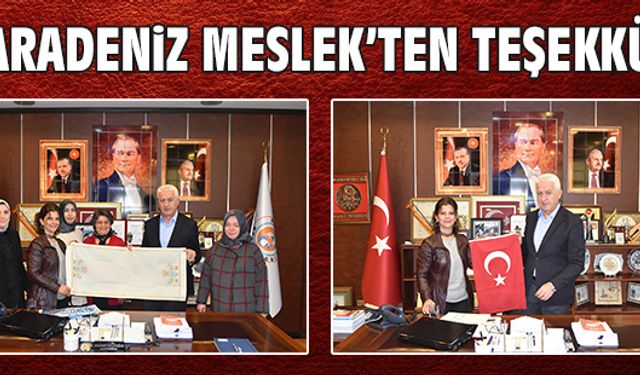 Karadeniz Meslek’ten teşekkür