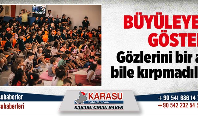 Büyüleyen gösteriye hayran kaldılar