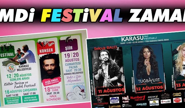 Karasu’da festival haftası başlıyor